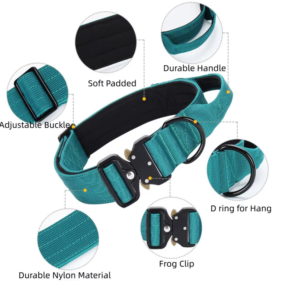 C5 Premium Dog Collar Adjustable Heavy Duty Quick-Release Metal Buckle Dog Collar for Small or Medium to Extra Large Dogs