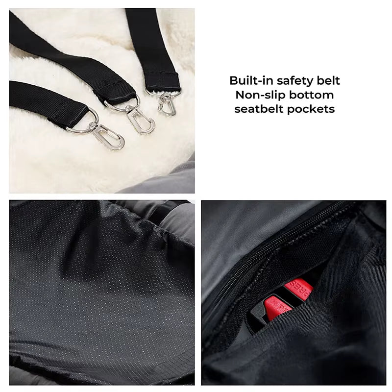 Luxury Dog Beds Waterproof Dog Car Seat Luxury Pet Car Seat Cat Beds Portable Travel Dog Car Backseat Pet Carrier Bag Pet Beds