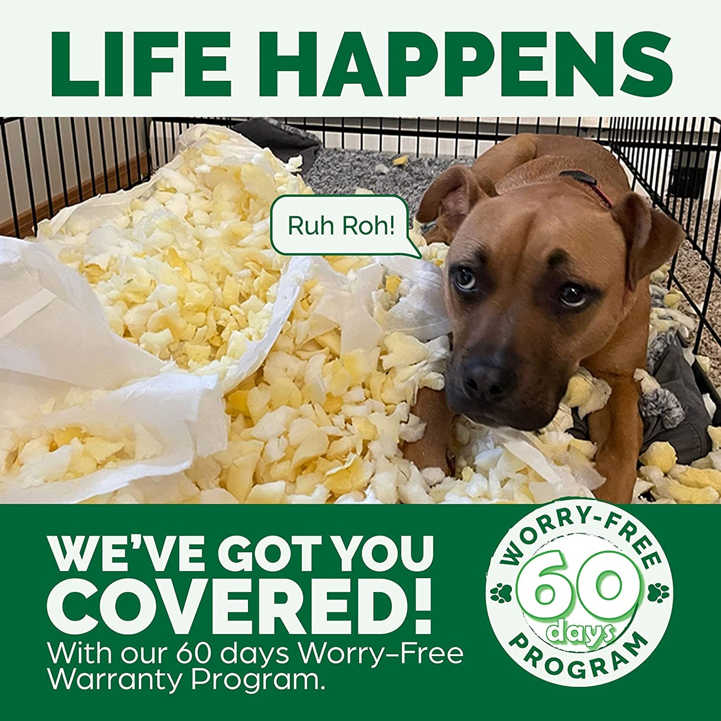 Cooling Gel Dog Bed for Large Dogs W/ Removable Bolsters & Washable Cover, for Dogs up to 95 Lbs - Quilted Sofa - Silver Gray, Jumbo/Xl