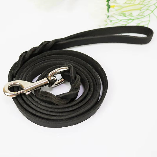 Genuine Full-Grain Leather Dog Leash 