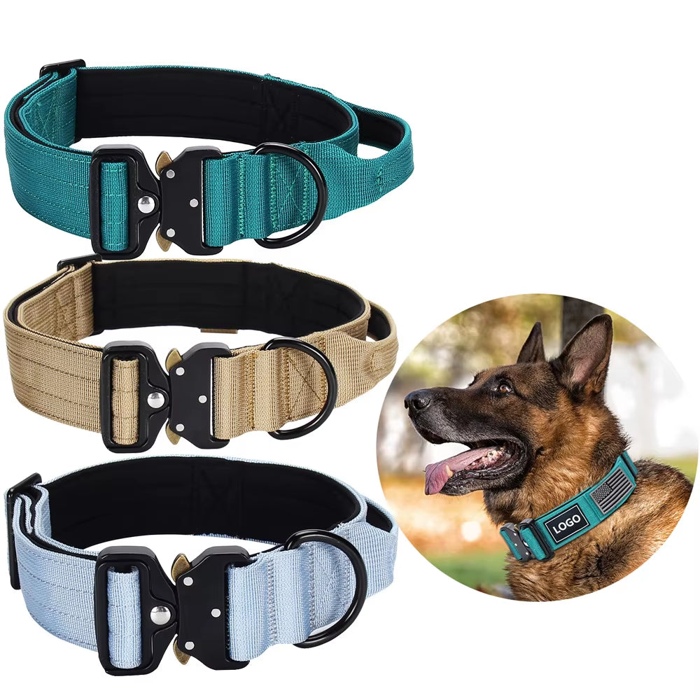 C5 Premium Dog Collar Adjustable Heavy Duty Quick-Release Metal Buckle Dog Collar for Small or Medium to Extra Large Dogs